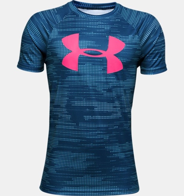 Maglia a manica corta UA Tech™ Big Logo Printed da ragazzo