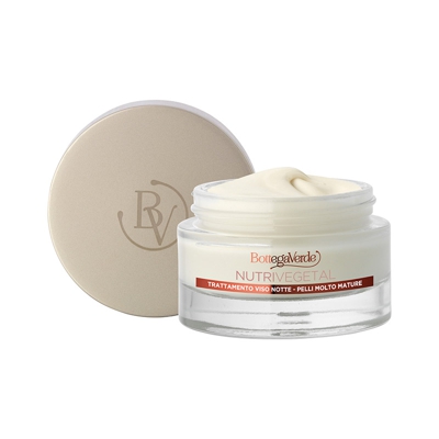Nutrivegetal - Tratamiento facial de noche - arrugas profundas, redensificante y reafirmante - con Aceites vegetales activos, Pro-calcium y extracto d