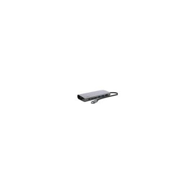 Hub Multimediale USB-C con Cavo USB-C Attaccato (Dock USB-C per Laptop Mac OS e Windows Dotati di USB-C, 1 Porta HDMI, 1 Porta Gigabit Ethernet)