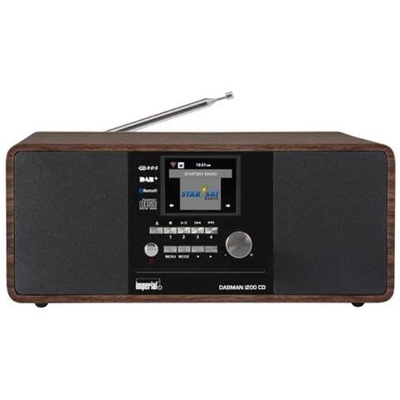 - DABMAN i200 del CD, ibrido e di Internet Radio, DAB + / FM, CD, diferentes. legno di colori effetto