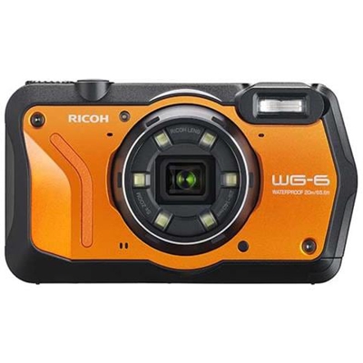 Fotocamera Digitale Subacquea WG-6 20 Mpx Sensore CMOS Zoom Ottico 5x 4K Ultra HD - Nero / Arancione