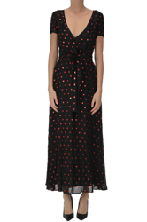 Printed crepè dress en oferta