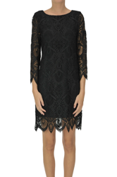Macramè lace sheath dress precio