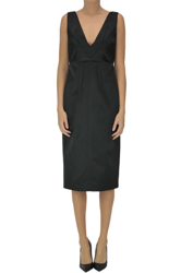 Satin sheath dress en oferta