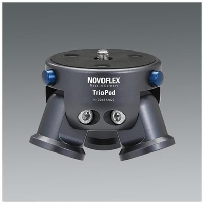 Treppiede con 3 Sezioni senza Testa Altezza Max 153 cm Nero TRIOPOD-EU