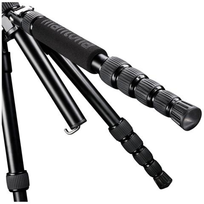 Treppiede con Testa a Sfera Altezza Max 143 cm Nero 19880-EU