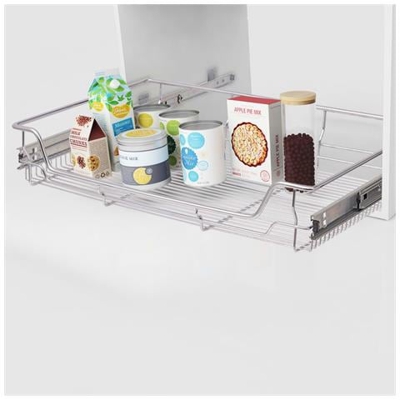 Cestelli A Rete Estraibili 2 Pz 800 Mm Argentati