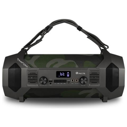 Street Force - Boombox portatile da 150 W, compatibile con tecnologia Bluetooth (USB / Micro SD / AUX IN). Motivo mimetico. precio