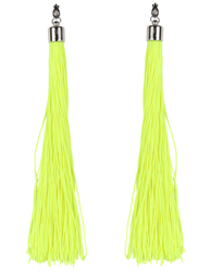 Orecchini con frange giallo fosforescente características