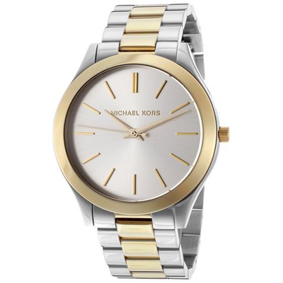 Orologio Donna slim runway mk3198 al quarzo cinturino in acciaio