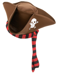 Cappello da pirata marrone adulto en oferta