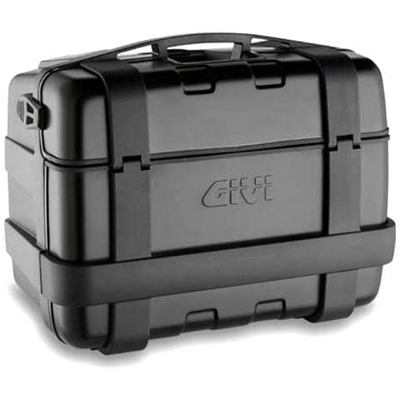 Valigia Trekker 46lt Black Line Con Cover In Alluminio Nero Laterale