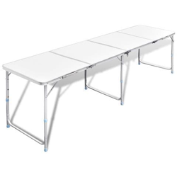 Tavolo Da Campeggio Pieghevole Alluminio Altezza Regolabile 240 X 60cm precio