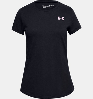 Maglia a manica corta UA Crew da ragazza