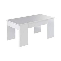 Marchio Amazon - Movian, Tavolino Da Caffè Sollevabile In Stile Moderno, Modello Aggol, 50 X 100 X 44 Cm, Bianco Macchiato características