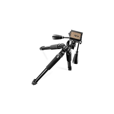 Treppiede con Testa a 3 Movimenti Altezza Max 185 cm Nero 18835-EU