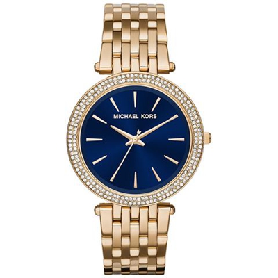 Orologio Solo Tempo Donna Oro Quadrante Blu