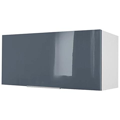 Mobile Viola Da Cucina Sopra Cappa, Altro, Brillante Grigio, 80 X 34 X 35 Cm