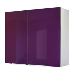 Berlenus Cp8ha Mobile Viola Da Cucina, 2 Sportelli, 80 Cm, Colore: Melanzana precio