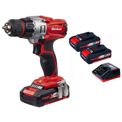 Trapano Avvitatore A Batteria Te-cd Li Kit - 2 Batterie E Caricabatterie Inclusi