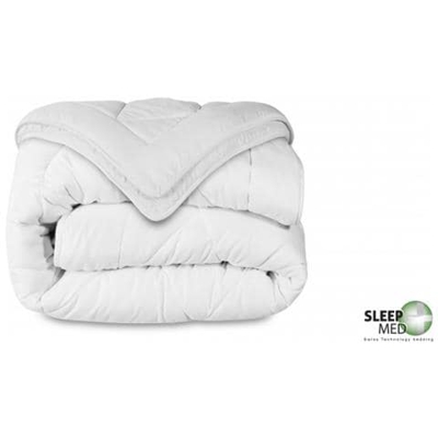 Piumone Bianco 4 Stagioni | Trapunta Per Letto Singolo E Matrimoniale | 2 Trapuntini Unibili Con Bottoni A Pressione | Piumino In Microfibra Anallergico E Lavabile (200 x 220 cm)
