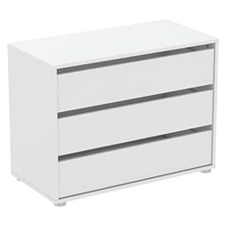 Demeyere Comò Truciolare, Legno, Bianco Perla, W. 80 Cm X 79,6 X 39,6 58,1 Centimetri características