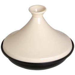 Tajine Pentola in Ceramica / Ghisa Diametro 20 cm Colore Nero e Crema precio