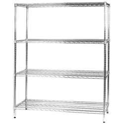 Scaffale In Metallo Cromato 4 Ripiani 60x121x160cm Archimede 4x601216 en oferta
