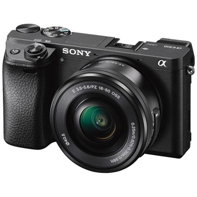 Alpha 6300 Nero Sensore CMOS 24.2 megapixel Display 3'' Filmati Ultra HD 4K + Obiettivo PowerZoom 16-50 mm