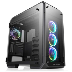 Case View 71 TG RGB Plus Full Tower ATX / EATX / Micro-ATX / Mini-ATX 2 Porte USB 3.0 Colore Nero (Finestrato) en oferta
