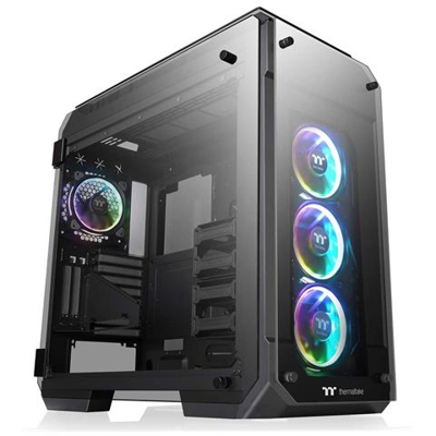 Case View 71 TG RGB Plus Full Tower ATX / EATX / Micro-ATX / Mini-ATX 2 Porte USB 3.0 Colore Nero (Finestrato)