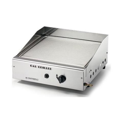 Piastra Di Cottura Da Cm. 40x43 In Acciaio Inox Per Alimenti. Camera Combustione In Acciaio Inox. Bruciatore In Lamiera Alluminata Ad Accensione Rapida A Due Rampe Da Kw. 3,7. Accensione Piezoelettrica. Cappa Paravento In Acciaio Inox. Cassetto precio