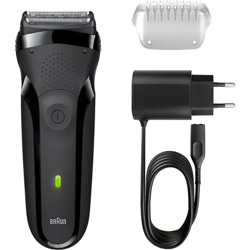 Series 3 300 s Rasoio Elettrico Ricaricabile, Rasoio Da Barba Per Uomo, Nero precio