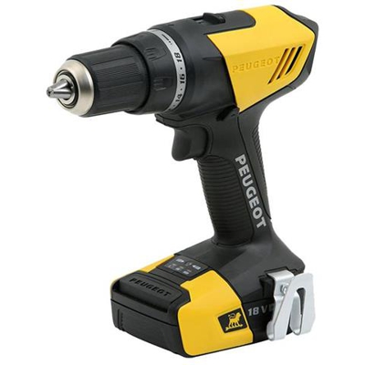 Trapano Peugeot Energydrill-18v20 - 2 Batterie 18 V 2.0 Ah - 1 Caricabatterie 250312