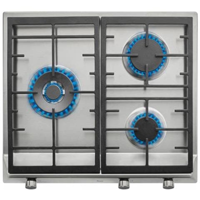 Piano Cottura EX 60 1 3G AI AL DR BUT a Gas 3 Fuochi Gas da 58 cm Colore Acciaio Inox