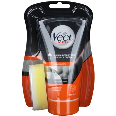 Veet Men Crema Depilatoria Sotto la Doccia Pelli Normali