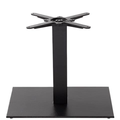 Base Tavolo Rettangolare In Ghisa Nera - Singola - Altezza Tavolo - 480 Mm