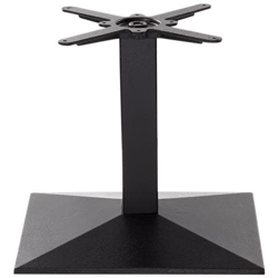Base Tavolo Rettangolare Piramide In Ghisa Nera - Piedistallo Singolo - Altezza Tavolo - 480 Mm precio