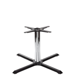 Base Tavolo Cruciforme Nera - Grande - Altezza Tavolo Cromata - 480 Mm precio