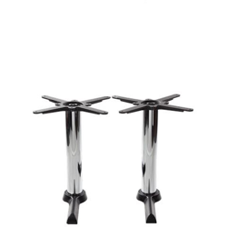 Base Tavolo Cruciforme Nera - Twin - Altezza Tavolo Cromata - 480 Mm precio