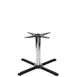Base Tavolo Cruciforme Nera - Media - Altezza Tavolo Cromata - 480 Mm en oferta