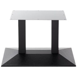 Base Tavolo Piramide In Ghisa Nera - Doppia - Altezza Tavolo - 480 Mm en oferta