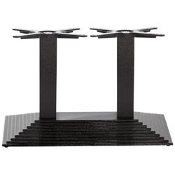 Base Per Gradino Rettangolare In Ghisa Nera - Doppia - Altezza Tavolo - 450 Mm precio