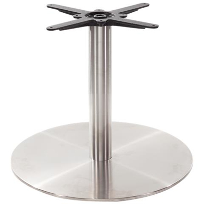 Base Tonda Per Tavolo In Acciaio / Acciaio - Grande - Altezza Tavolo - 480 Mm