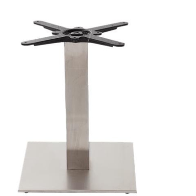 Base Per Tavolo Quadrata In Acciaio / Acciaio - Media - Altezza Tavolo - 480 Mm