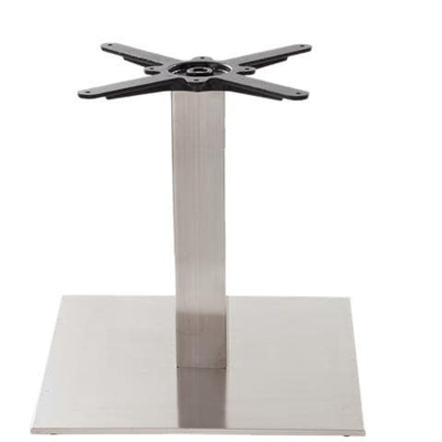 Base Per Tavolo Quadrata In Acciaio / Acciaio - Grande - Altezza Tavolo - 480 Mm