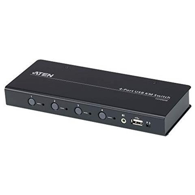 IDATA CS-724KM - Switch KM USB a 4 porte illimitato con Cavi, CS724KM