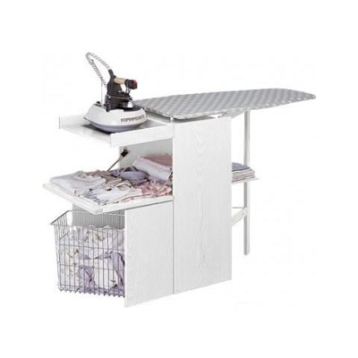 Mobile con Asse da Stiro Incorporata - Modello LoStiro Bianco