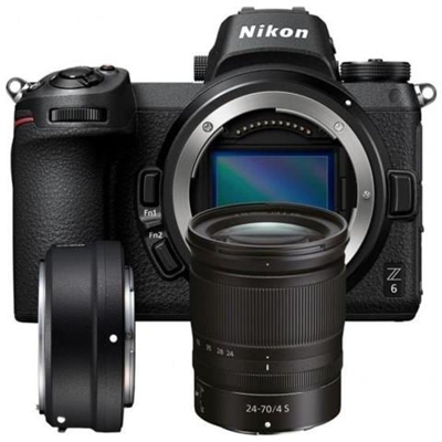 Fotocamera Mirrorless Nikon Z6 24,5 Mpx + Z 24-70mm + Ftz Adapter
