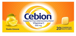 CEBION MASTICABILE LIMONE VITAMINA C 20 COMPRESSE características